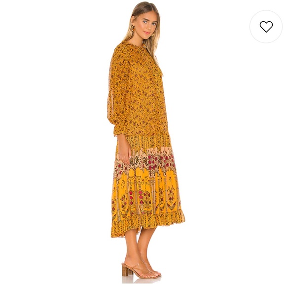 NWT Feeling Groovy Border Maxi Dress in Orange - Picture 5 of 14